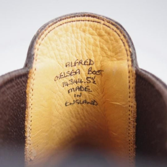 極美品★(英)ガジアーノ&ガーリング UK5.5【定価￥226,800-★(英)ALFRED DUNHILL別注/ダンヒル】サイドゴアブーツ/GAZIANO&GIRLING★l176