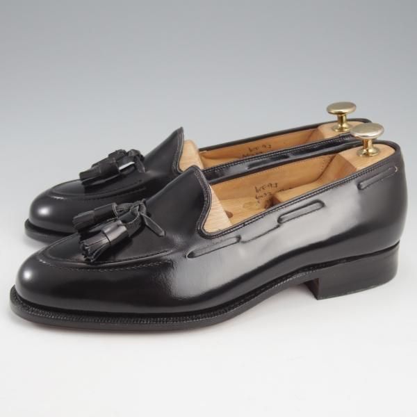 未使用★チャーチ 65F/UK6.5【旧チャーチ★ブックバインダーカーフ/3都市ロゴ】KEATS/93ラスト/タッセルローファー/黒/Church's★l178