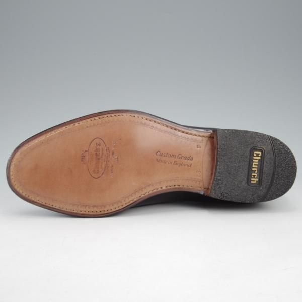 未使用★チャーチ 65F/UK6.5【旧チャーチ★ブックバインダーカーフ/3都市ロゴ】KEATS/93ラスト/タッセルローファー/黒/Church's★l178