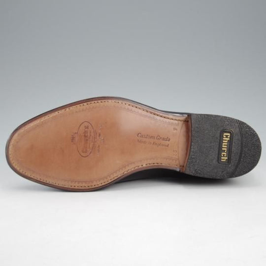 未使用★チャーチ 65F/UK6.5【旧チャーチ★ブックバインダーカーフ/3都市ロゴ】KEATS/93ラスト/タッセルローファー/黒/Church's★l178