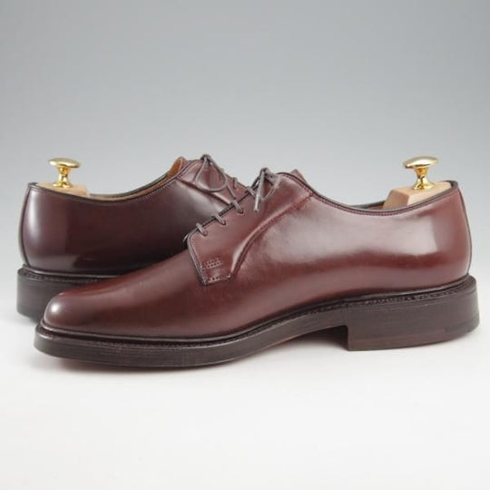 未使用★クロケット&ジョーンズ 6.5EE【現行定価16万円程度★コードバン仕様/CARLISLE】240ラスト/プレーントゥ/赤茶/Crockett&Jones★l179