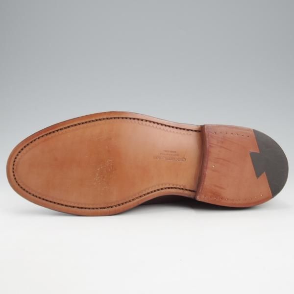 未使用★クロケット&ジョーンズ 6.5EE【現行定価16万円程度★コードバン仕様/CARLISLE】240ラスト/プレーントゥ/赤茶/Crockett&Jones★l179