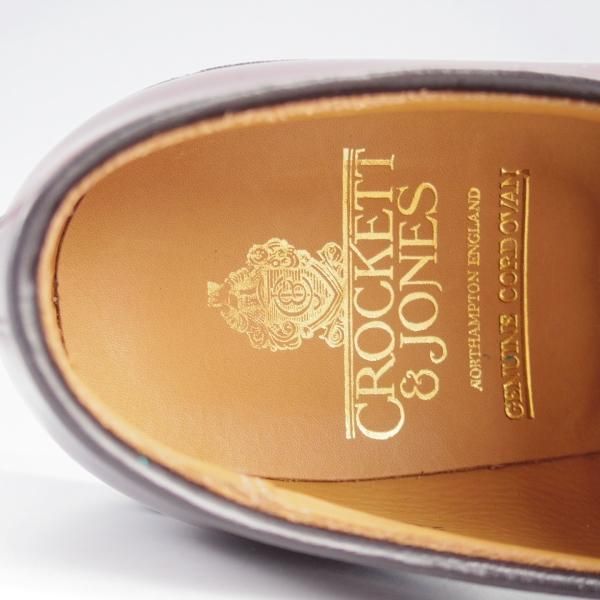 未使用★クロケット&ジョーンズ 6.5EE【現行定価16万円程度★コードバン仕様/CARLISLE】240ラスト/プレーントゥ/赤茶/Crockett&Jones★l179
