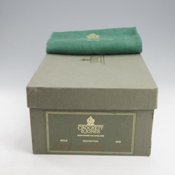 未使用★クロケット&ジョーンズ 6.5EE【現行定価16万円程度★コードバン仕様/CARLISLE】240ラスト/プレーントゥ/赤茶/Crockett&Jones★l179