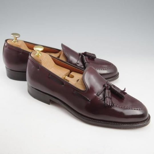 ほぼ未使用★オールデン 9D【定価￥182,600-★コードバン仕様/563】アバディーンラスト/タッセルローファー/#8/赤茶/メンズ/ALDEN★l186