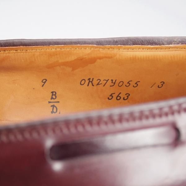 ほぼ未使用★オールデン 9D【定価￥182,600-★コードバン仕様/563】アバディーンラスト/タッセルローファー/#8/赤茶/メンズ/ALDEN★l186