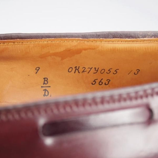 ほぼ未使用★オールデン 9D【定価￥182,600-★コードバン仕様/563】アバディーンラスト/タッセルローファー/#8/赤茶/メンズ/ALDEN★l186