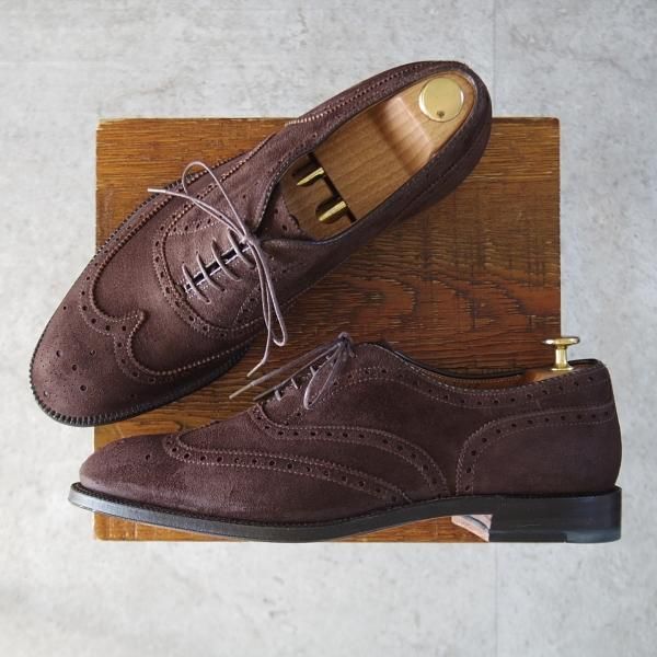 未使用★オールデン 9D【現行定価16万円以上★フルブローグ/904/ハンプトンラスト】Hampton/スエード/濃茶/メンズ/ALDEN★l187