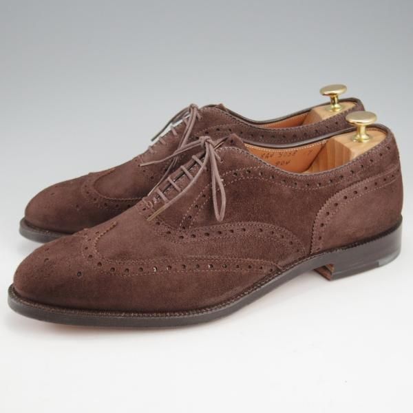 未使用★オールデン 9D【現行定価16万円以上★フルブローグ/904/ハンプトンラスト】Hampton/スエード/濃茶/メンズ/ALDEN★l187