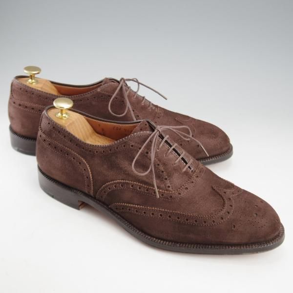 未使用★オールデン 9D【現行定価16万円以上★フルブローグ/904/ハンプトンラスト】Hampton/スエード/濃茶/メンズ/ALDEN★l187