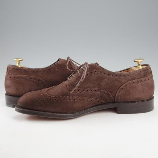 未使用★オールデン 9D【現行定価16万円以上★フルブローグ/904/ハンプトンラスト】Hampton/スエード/濃茶/メンズ/ALDEN★l187