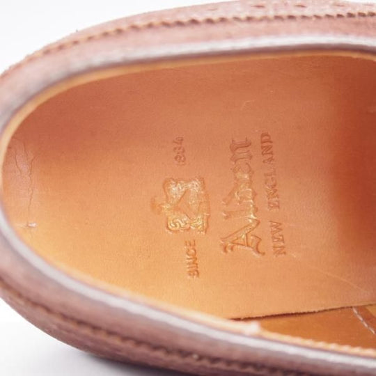 未使用★オールデン 9D【現行定価16万円以上★フルブローグ/904/ハンプトンラスト】Hampton/スエード/濃茶/メンズ/ALDEN★l187