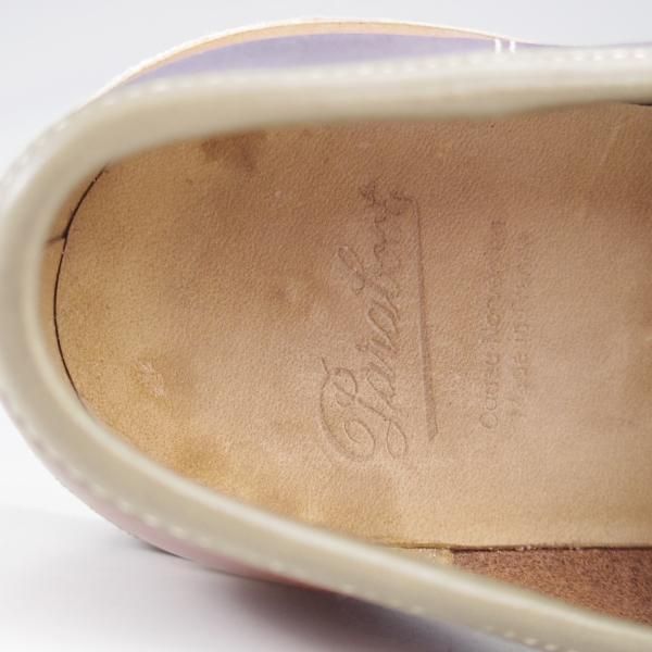 極美品★パラブーツ SIZE 6.5【定価￥88,000-★国内30足限定モデル/NANTES】ナント/コインローファー/クレイジーパターン/Paraboot★l188