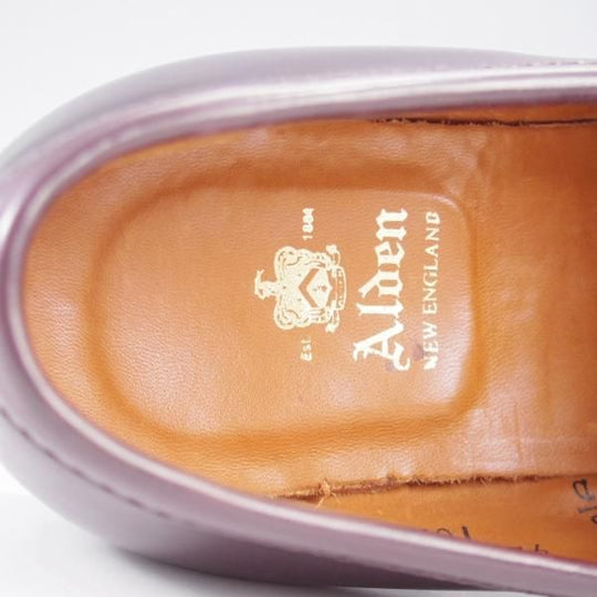 ほぼ試着程度★オールデン 7.5D【現行定価18万円程度★NST仕様のコインローファー/コードバン】1030/グラントラスト/赤茶/ALDEN★l191