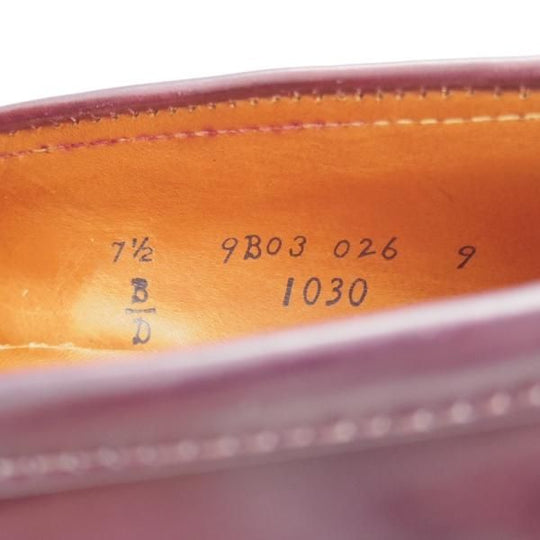 ほぼ試着程度★オールデン 7.5D【現行定価18万円程度★NST仕様のコインローファー/コードバン】1030/グラントラスト/赤茶/ALDEN★l191