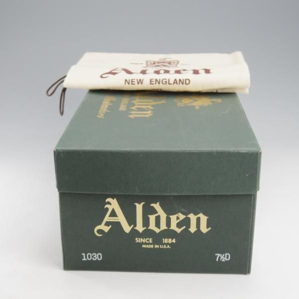 ほぼ試着程度★オールデン 7.5D【現行定価18万円程度★NST仕様のコインローファー/コードバン】1030/グラントラスト/赤茶/ALDEN★l191