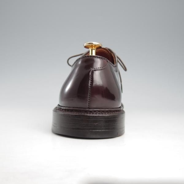 極美品★オールデン 7.5D【定価￥184,800-★コードバン仕様/990】バリーラスト/プレーントゥ/#8/バーガンディー/赤茶/ALDEN★l192