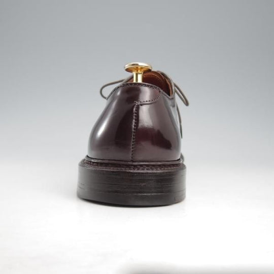 極美品★オールデン 7.5D【定価￥184,800-★コードバン仕様/990】バリーラスト/プレーントゥ/#8/バーガンディー/赤茶/ALDEN★l192