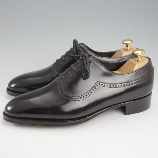 極美品★ジョンロブ 5E【現行定価30万程度★プレステージライン/ROTHLEY/7000ラスト】オックスフォードシューズ/黒/JOHN LOBB★l193