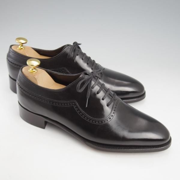 極美品★ジョンロブ 5E【現行定価30万程度★プレステージライン/ROTHLEY/7000ラスト】オックスフォードシューズ/黒/JOHN LOBB★l193