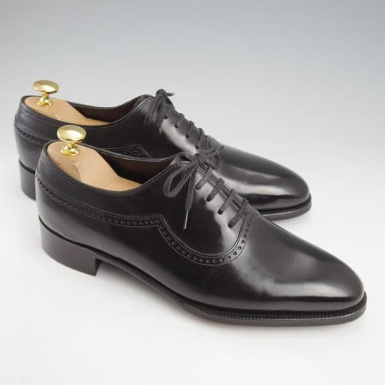 極美品★ジョンロブ 5E【現行定価30万程度★プレステージライン/ROTHLEY/7000ラスト】オックスフォードシューズ/黒/JOHN LOBB★l193