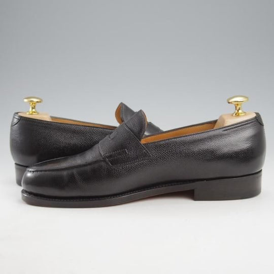 ★ジョンロブ 5E【現行定価￥254,100-★ロペス/LOPEZ】4395ラスト/コインローファー/グレインレザー/黒/メンズ/JOHN LOBB★l194