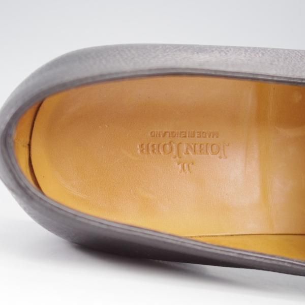 ★ジョンロブ 5E【現行定価￥254,100-★ロペス/LOPEZ】4395ラスト/コインローファー/グレインレザー/黒/メンズ/JOHN LOBB★l194