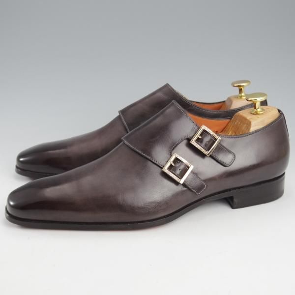 サントーニ SIZE 7【黒系パティーヌ☆ダブルモンク/14782】 | 高級中古