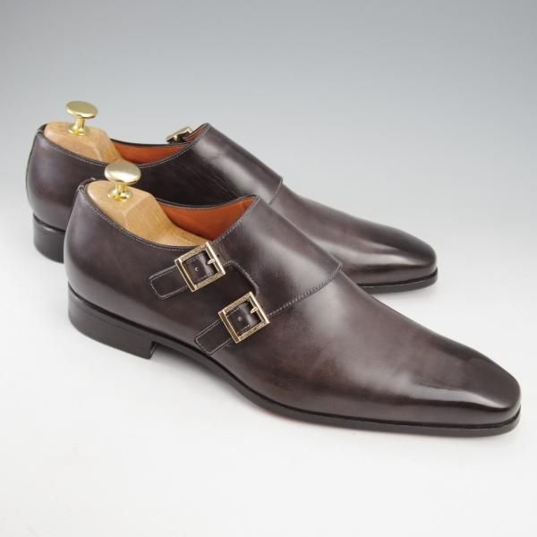 サントーニ SIZE 7【黒系パティーヌ☆ダブルモンク/14782】 | 高級中古