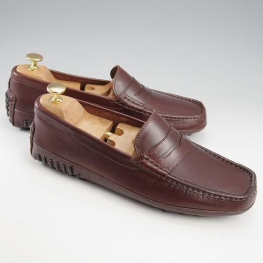 未使用★チャーチ 8F【★ドライビングシューズ/DAMON/コインローファー】スリッポン/濃茶/メンズ/Church's★l199