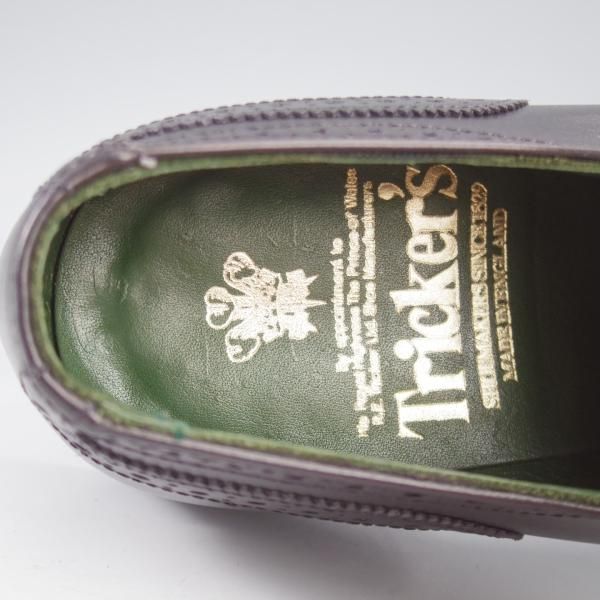★トリッカーズ SIZE 6.5【現行定価10万円以上★クォーターブローグ/m6955】カーフ/黒/メンズ/Tricker's★l203