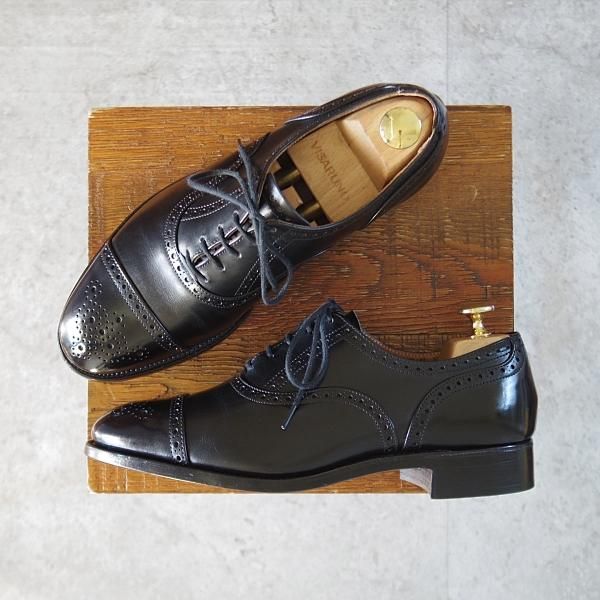 未使用★トリッカーズ SIZE 6【貴重★70万番台(80's〜90's)/ビンテージ/デッドストック】CAMBRIDGE/セミブローグ/黒/Tricker's★l204