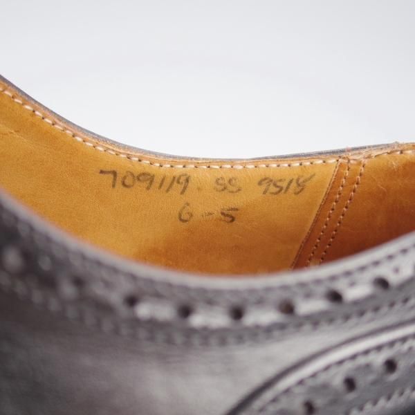 未使用★トリッカーズ SIZE 6【貴重★70万番台(80's〜90's)/ビンテージ/デッドストック】CAMBRIDGE/セミブローグ/黒/Tricker's★l204