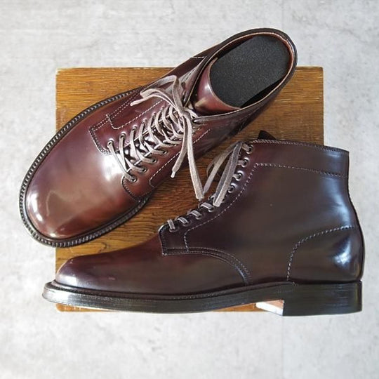 極美品★オールデン 8E【現行定価19万円程度★コードバン仕様/BEAMS PLUS別注/ミリタリーラスト】4506Y/マンソンブーツ/赤茶/ALDEN★l207