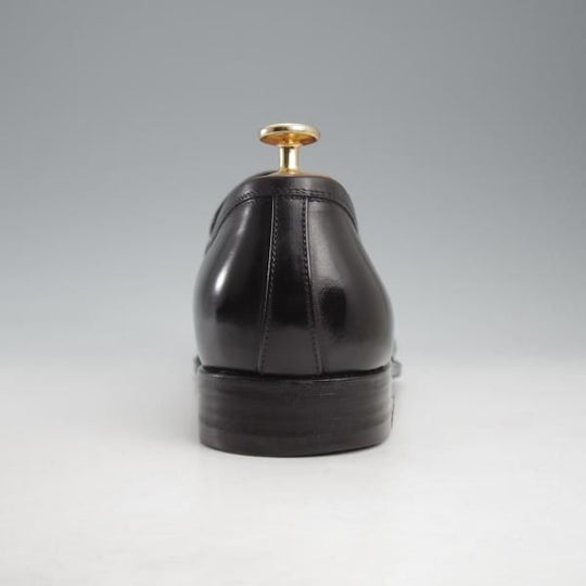 極上★(伊)タニノクリスチー SIZE 8【定価￥153,300-★MICU/コインローファー/659】スリッポン/カーフ/黒/メンズ/TANINO CRISCI★l208