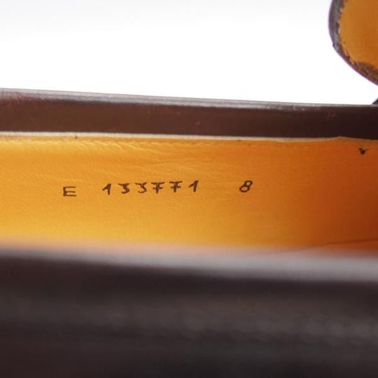 極上★(伊)タニノクリスチー SIZE 8【定価￥153,300-★MICU/コインローファー/659】スリッポン/カーフ/黒/メンズ/TANINO CRISCI★l208