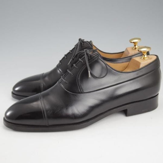 極美品★(仏)ベルルッティ SIZE 6.5【貴重★エレガント・コレクション/ヴェネチアレザー】ストレートチップ/黒/メンズ/Berluti★l209