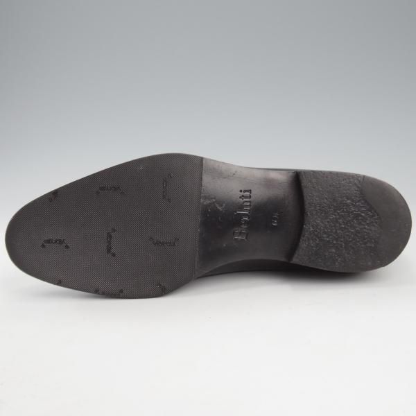 極美品★(仏)ベルルッティ SIZE 6.5【貴重★エレガント・コレクション/ヴェネチアレザー】ストレートチップ/黒/メンズ/Berluti★l209