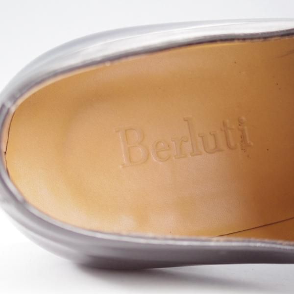 極美品★(仏)ベルルッティ SIZE 6.5【貴重★エレガント・コレクション/ヴェネチアレザー】ストレートチップ/黒/メンズ/Berluti★l209