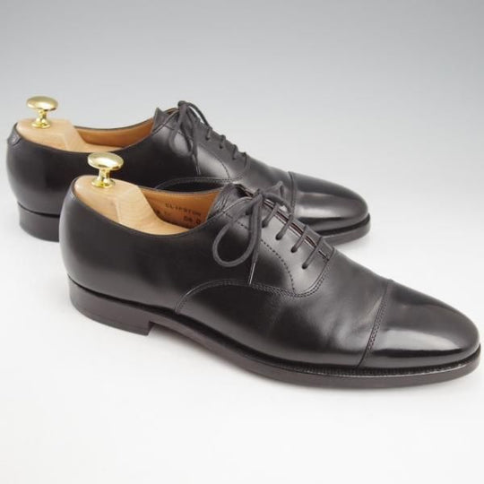 ★クロケット&ジョーンズ 5.5D【★ストレートチップ/CLIPSTON】357ラスト/カーフ/黒/メンズ/Crockett&Jones★l211