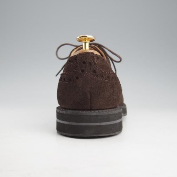 極美品★チャーチ 65G/UK6.5【★フルブローグ/LINGWOOD/81ラスト】スエード/濃茶/メンズ/Church's★l213