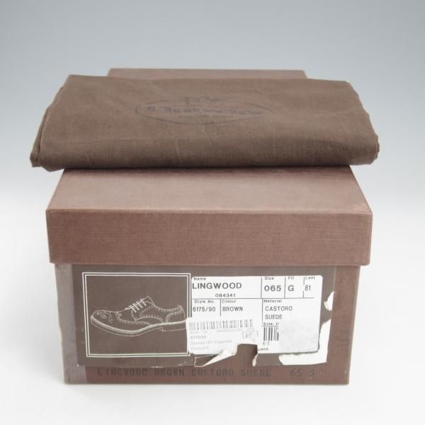 極美品★チャーチ 65G/UK6.5【★フルブローグ/LINGWOOD/81ラスト】スエード/濃茶/メンズ/Church's★l213