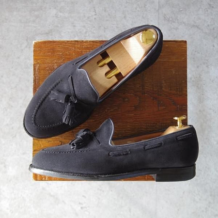 極上★クロケット&ジョーンズ 5.5E【定価￥99,000-★CAVENDISH 3/キャベンディッシュ】タッセルローファー/紺/Crockett&Jones★l214