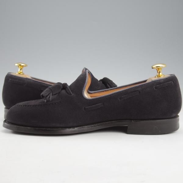 極上★クロケット&ジョーンズ 5.5E【定価￥99,000-★CAVENDISH 3/キャベンディッシュ】タッセルローファー/紺/Crockett&Jones★l214