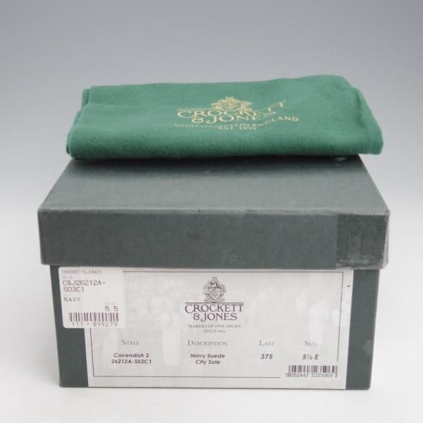 極上★クロケット&ジョーンズ 5.5E【定価￥99,000-★CAVENDISH 3/キャベンディッシュ】タッセルローファー/紺/Crockett&Jones★l214
