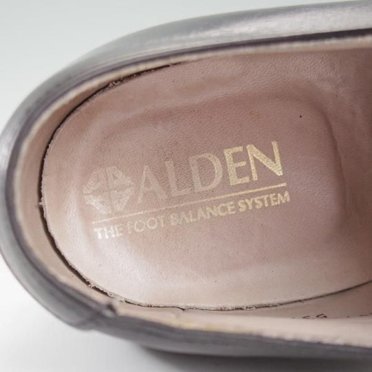 ★オールデン 7.5D【現行定価13万円以上★モディファイドラスト/Vチップ/旧ロゴ】539/カーフ/黒/メンズ/ALDEN★l215