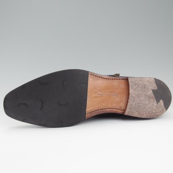 極上★クロケット&ジョーンズ 8.5E【定価￥121,000-★CAMBERLEY/007-スペクター着用】ダブルモンク/348ラスト/黒/Crockett&Jones★l217