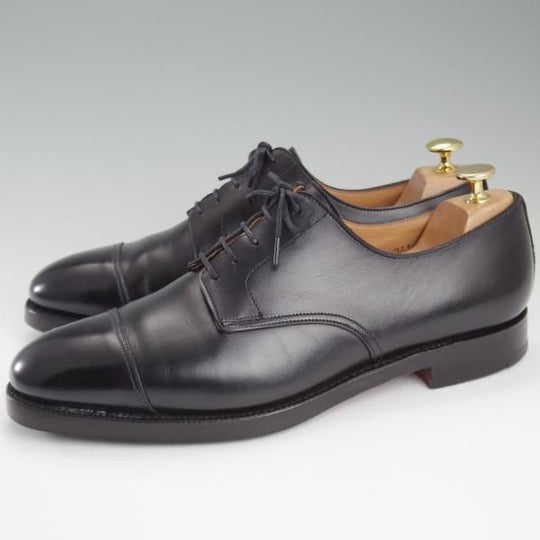 極上★クロケット&ジョーンズ UK9/US9.5E【貴重★ブルックスブラザーズ別注/Peal&co】ストレートチップ/カーフ/黒/Crockett&Jones★l218