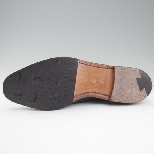 極上★クロケット&ジョーンズ UK9/US9.5E【貴重★ブルックスブラザーズ別注/Peal&co】ストレートチップ/カーフ/黒/Crockett&Jones★l218