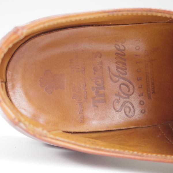 ★トリッカーズ SIZE 7.5-4(UK7程度)【現行定価10万円以上★コマンドソール仕様/セミブローグ】カーフ/茶/メンズ/Tricker's★l219